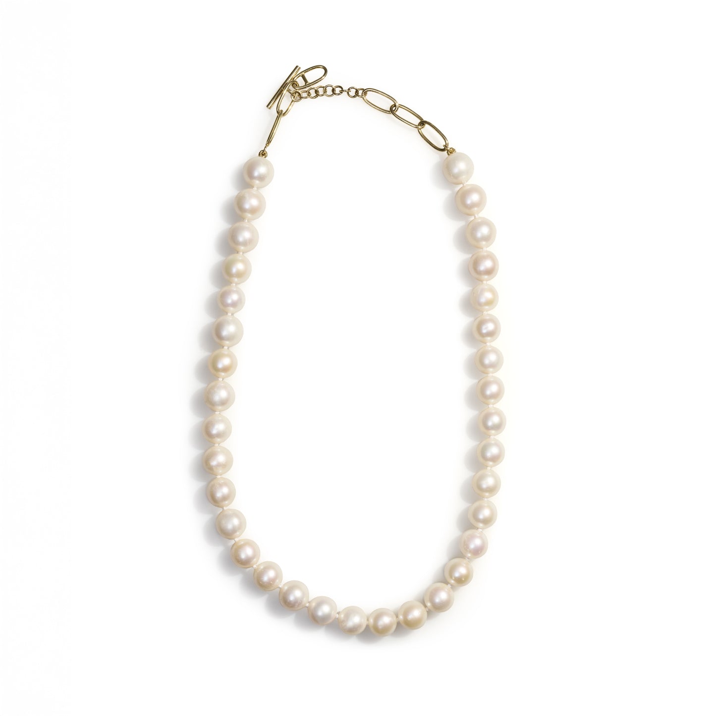 Pearl Chain Link Necklace