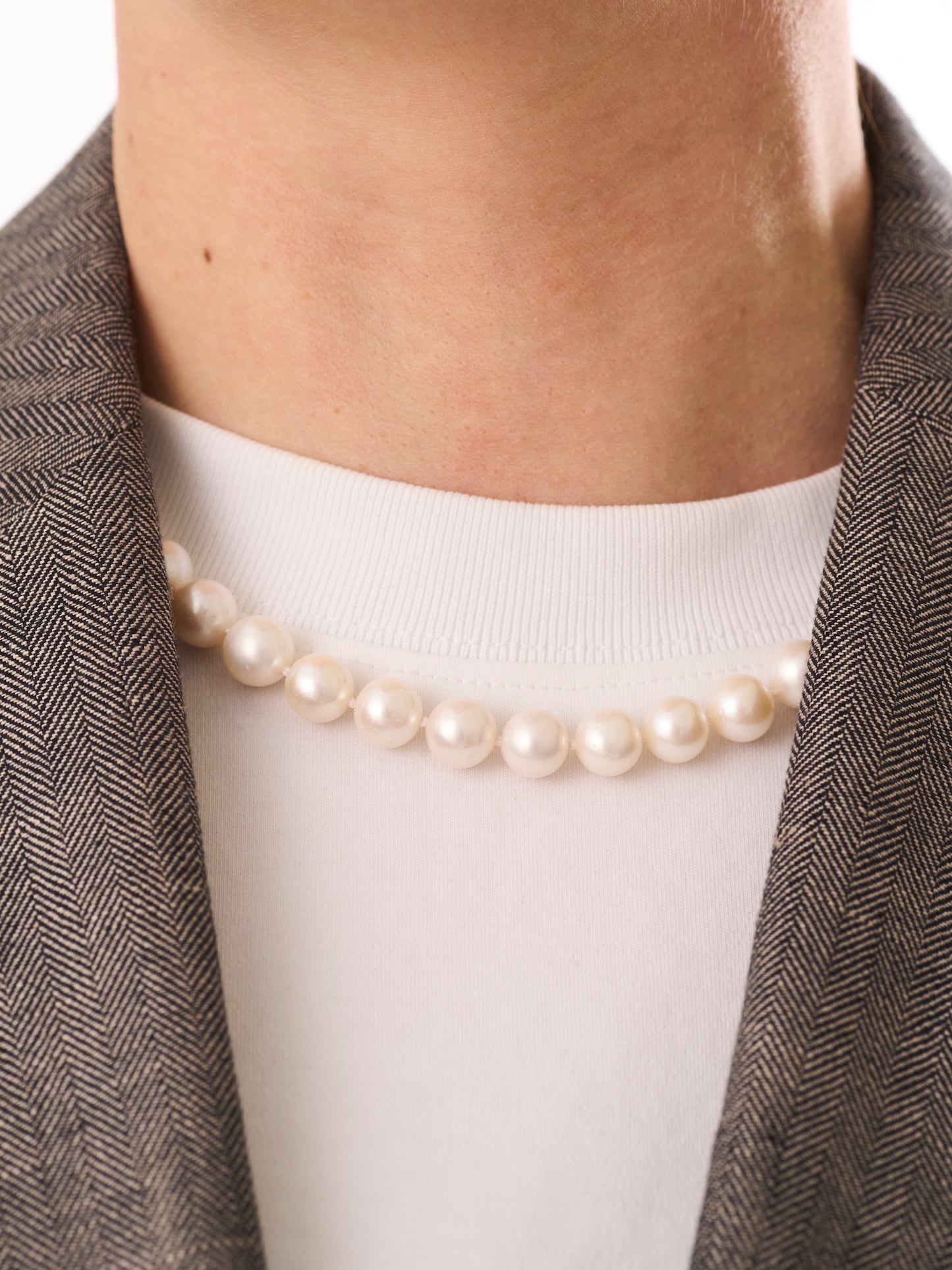 Pearl Chain Link Necklace