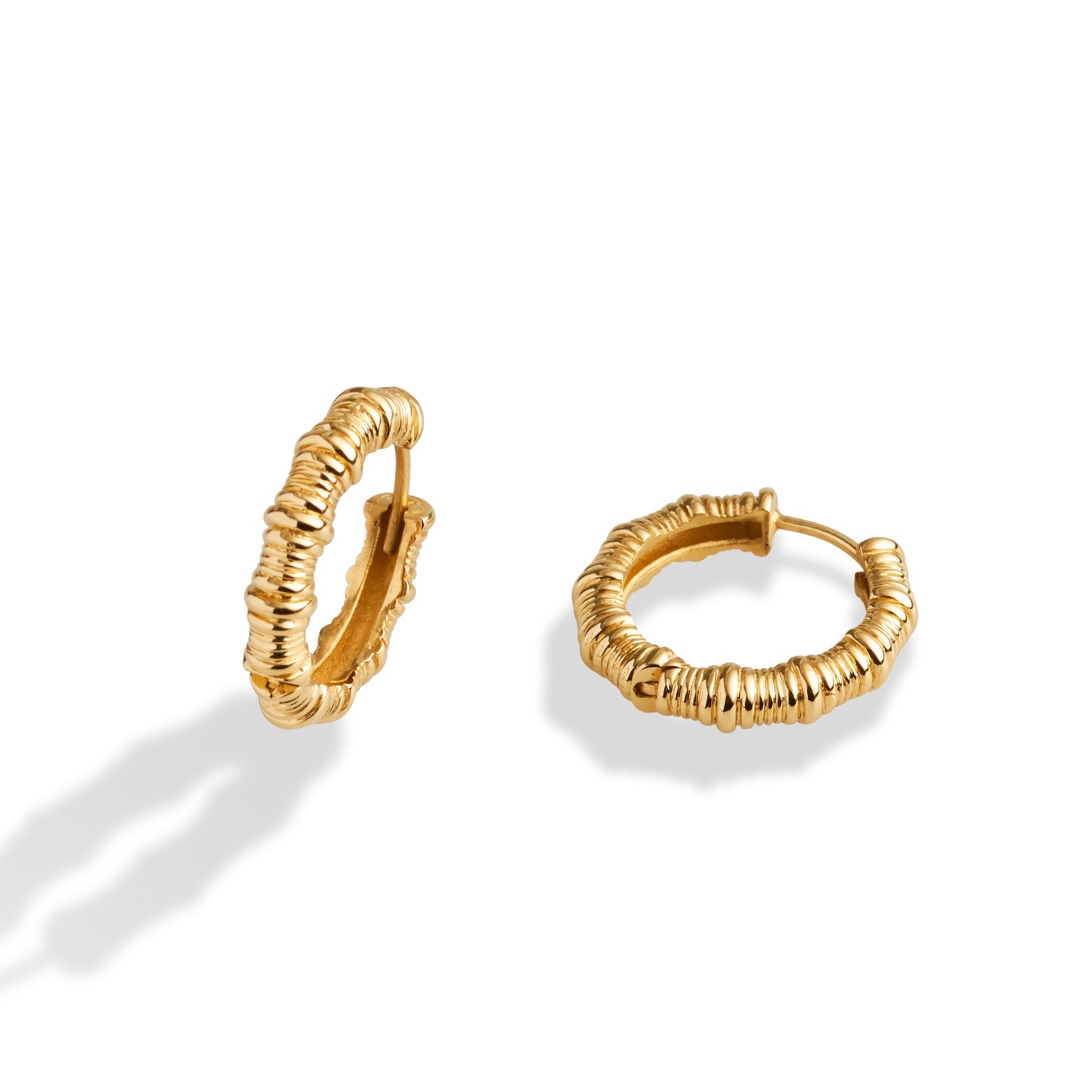 Vertical Textured Maxi Earrings