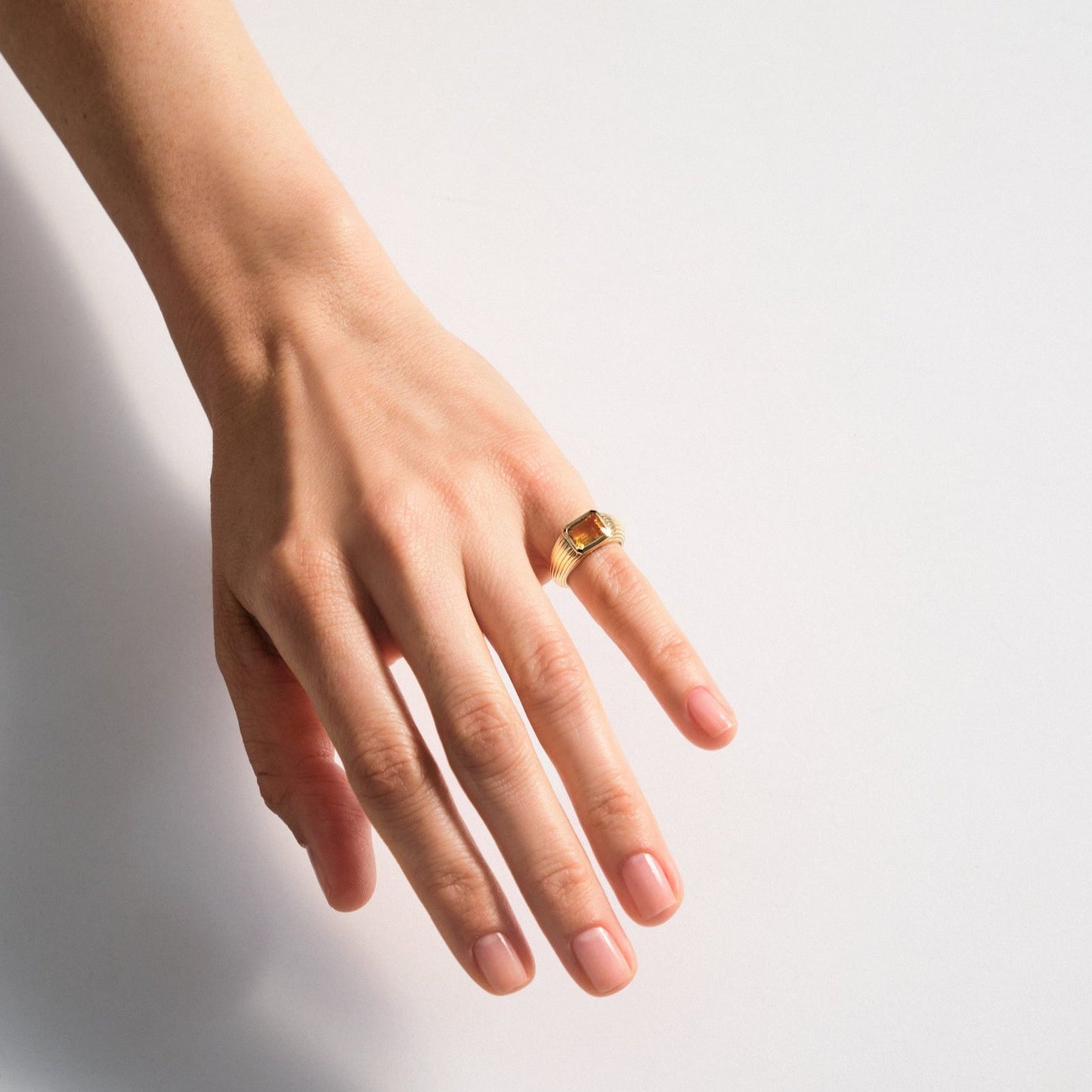 Chubby Citrine Ring