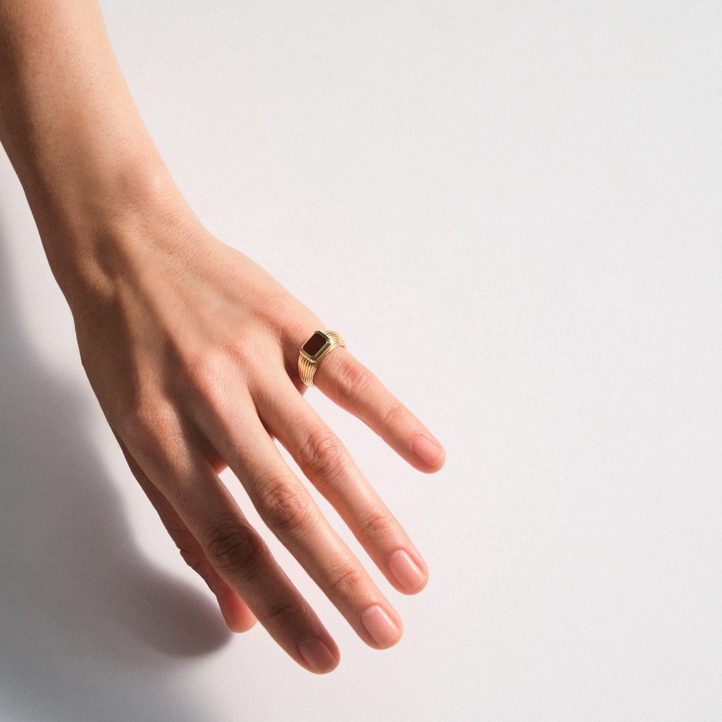Chubby Red Agate Ring