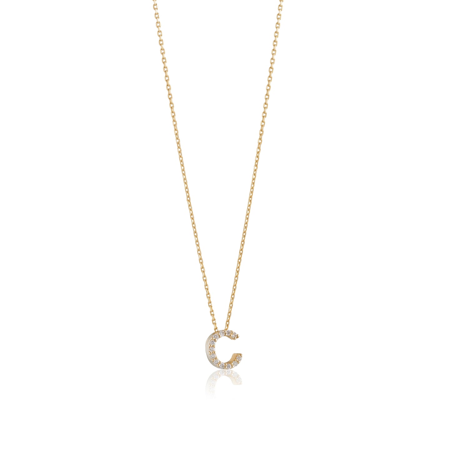 Mini Initial Diamonds Necklace