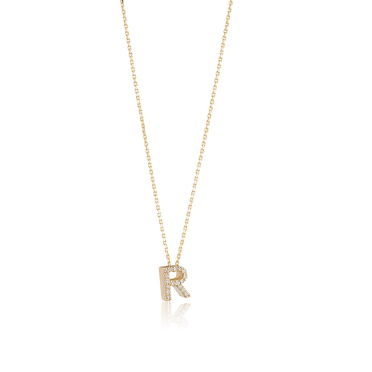 Mini Initial Diamonds Necklace