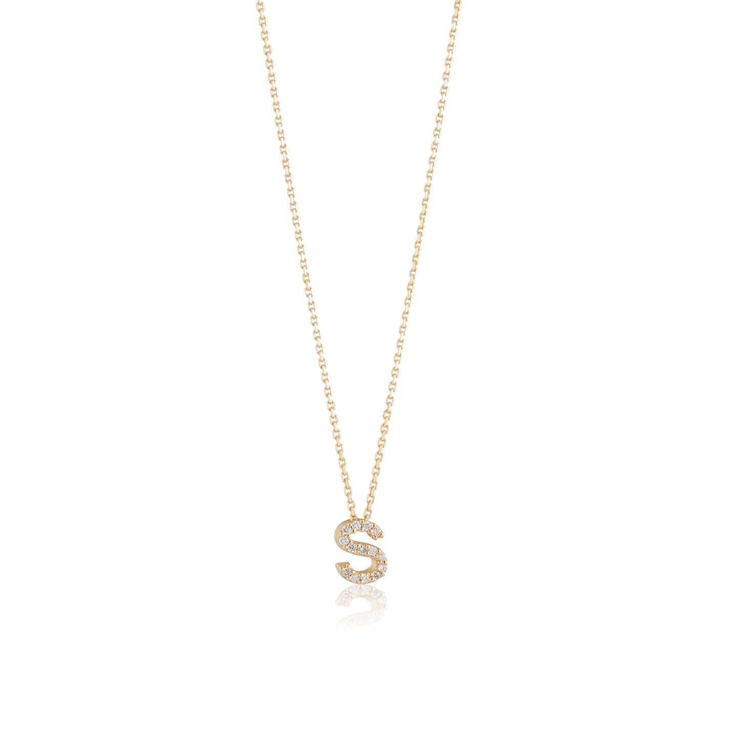 Mini Initial Diamonds Necklace