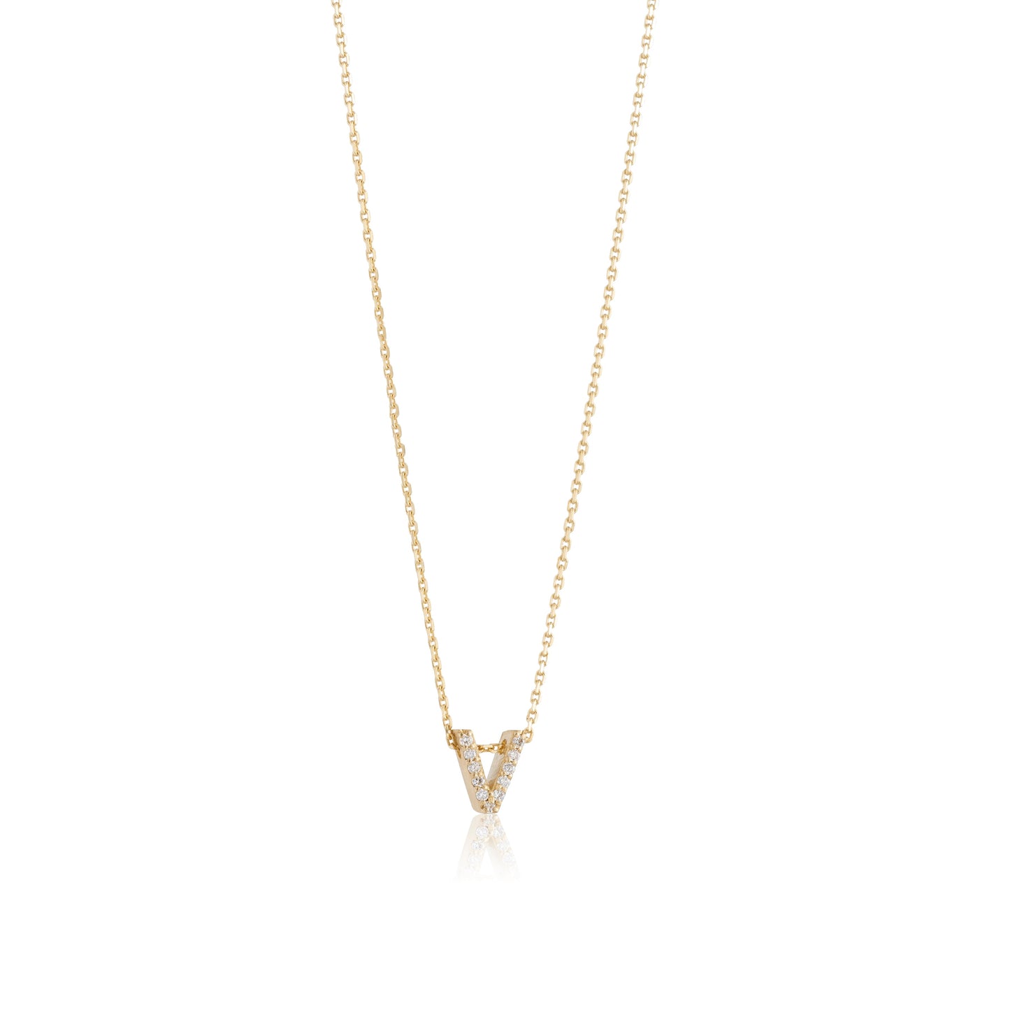 Mini Initial Diamonds Necklace