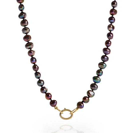 Black Pearl Necklace