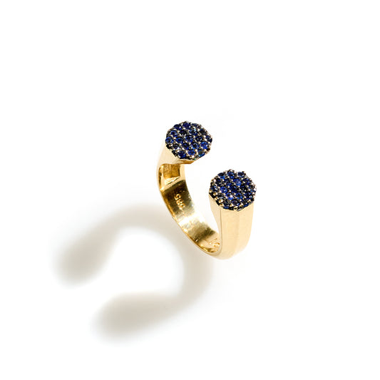 Double Headed Seljuks Sapphire Ring