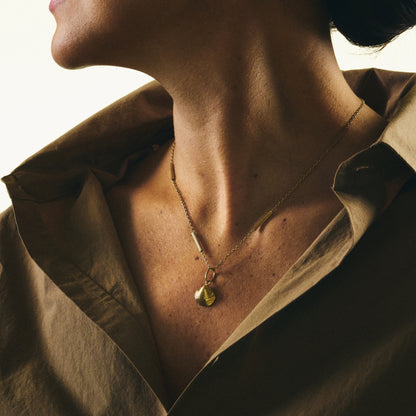 Mini Gold Seashell Pendant