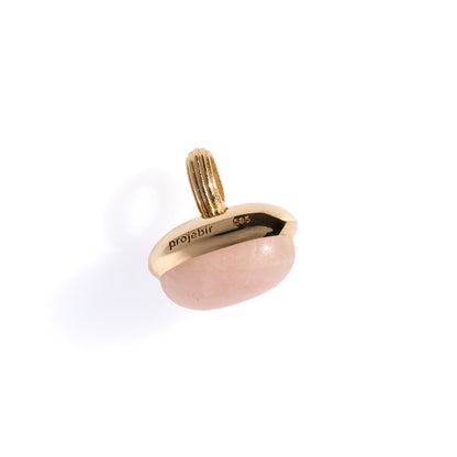 Cabochon Pink Quartz Pendant
