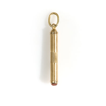 Short Lines Stick Pink Sapphire Pendant