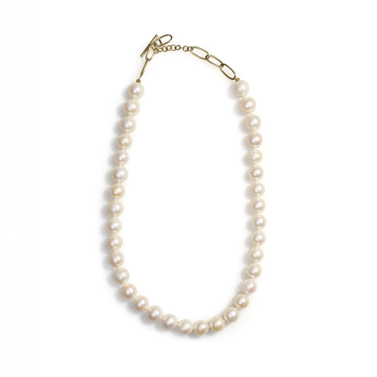 Pearl Chain Link Necklace