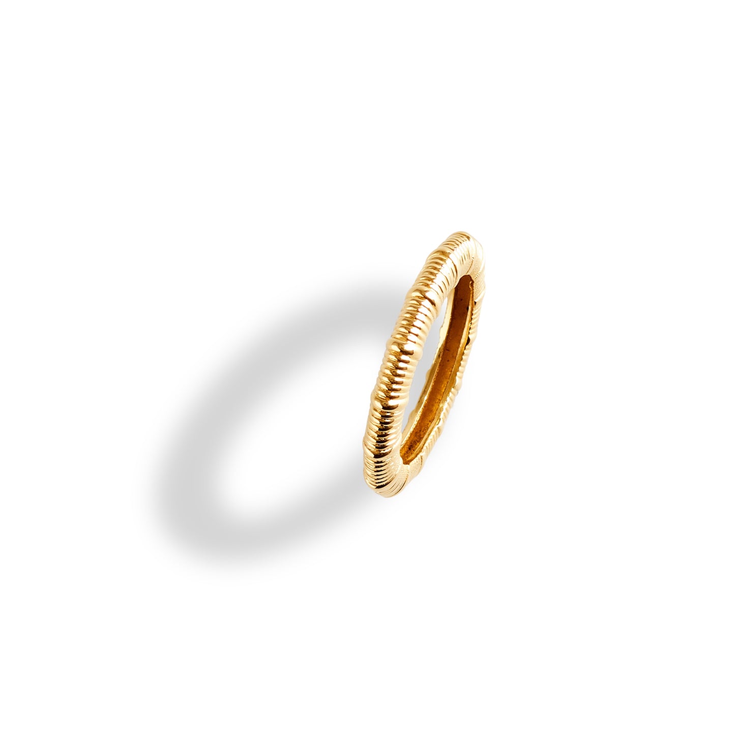 Vertical Textured Mini Ring