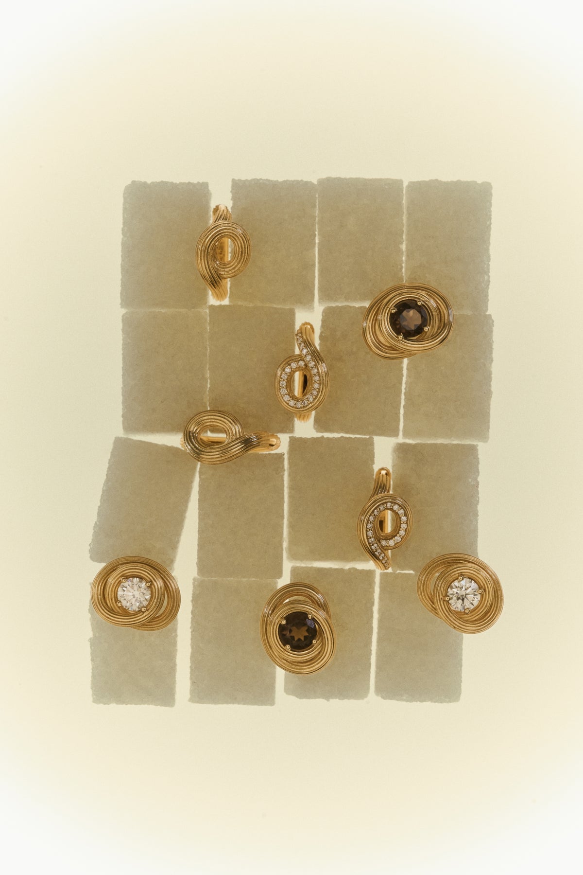 Wave Diamond Studs