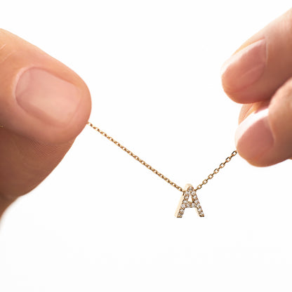 Mini Initial Diamonds Necklace