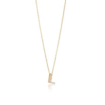 Mini Initial Diamonds Necklace