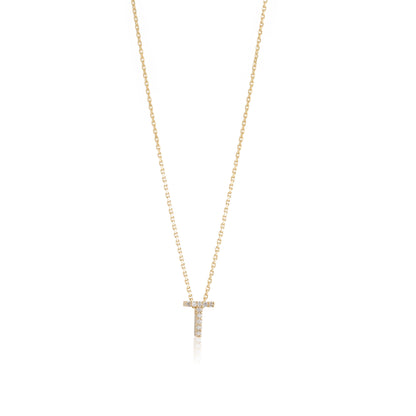 Mini Initial Diamonds Necklace