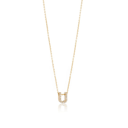 Mini Initial Diamonds Necklace